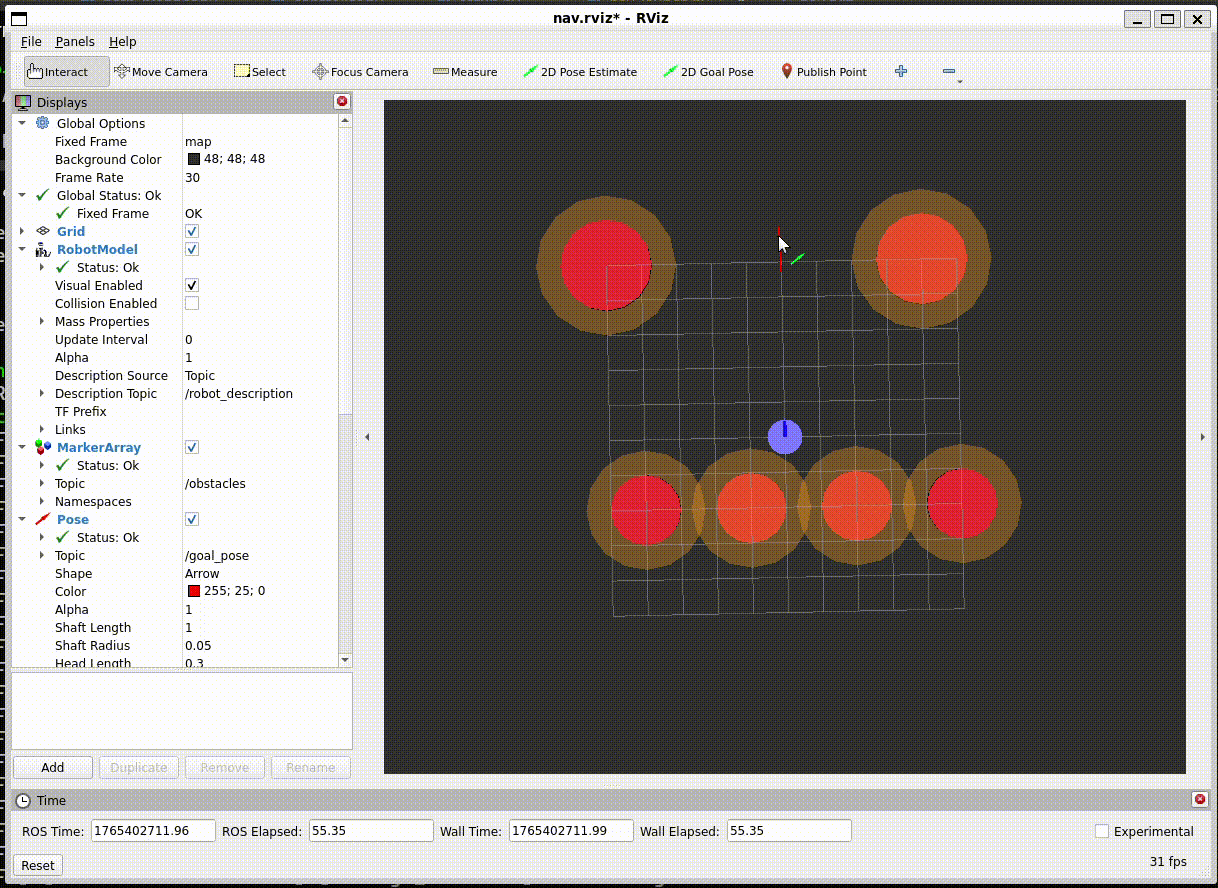 RViz simulation environment 1