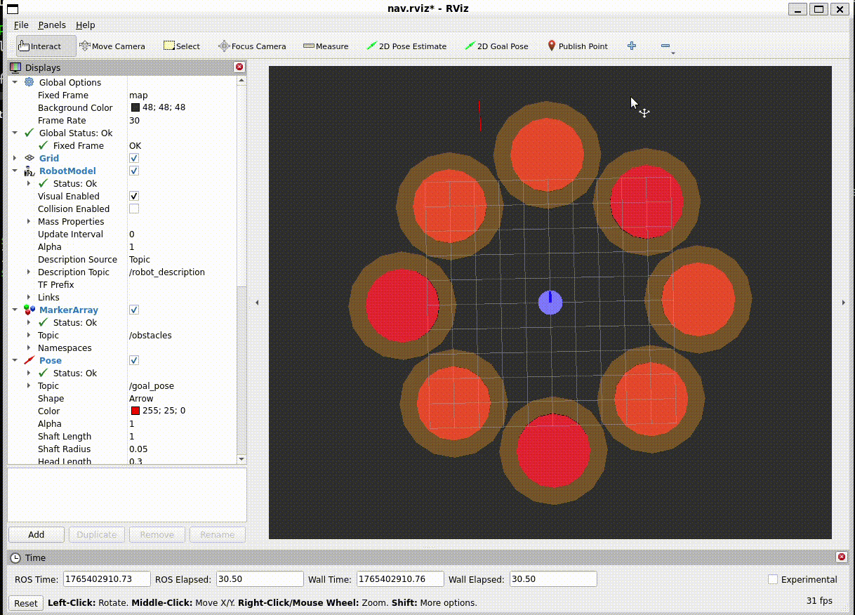 RViz simulation environment 2