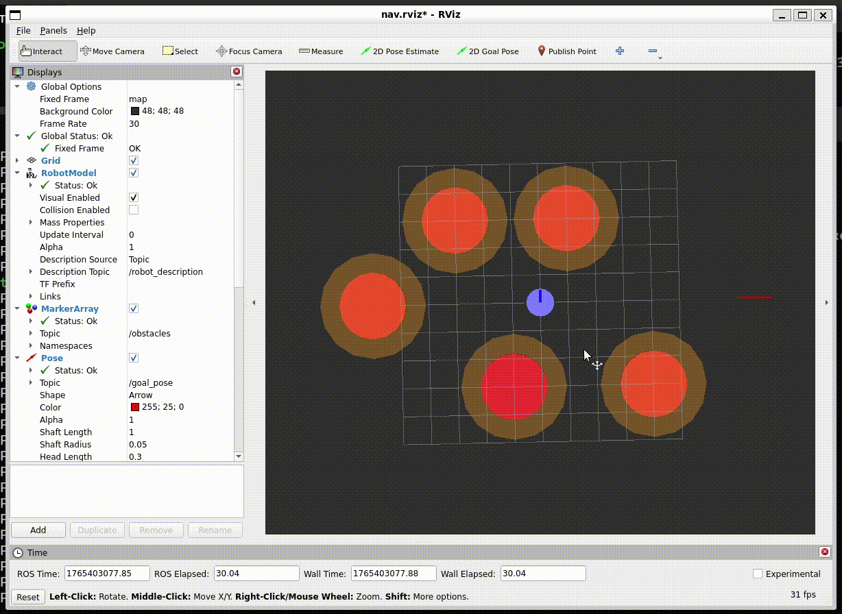 RViz simulation environment 3
